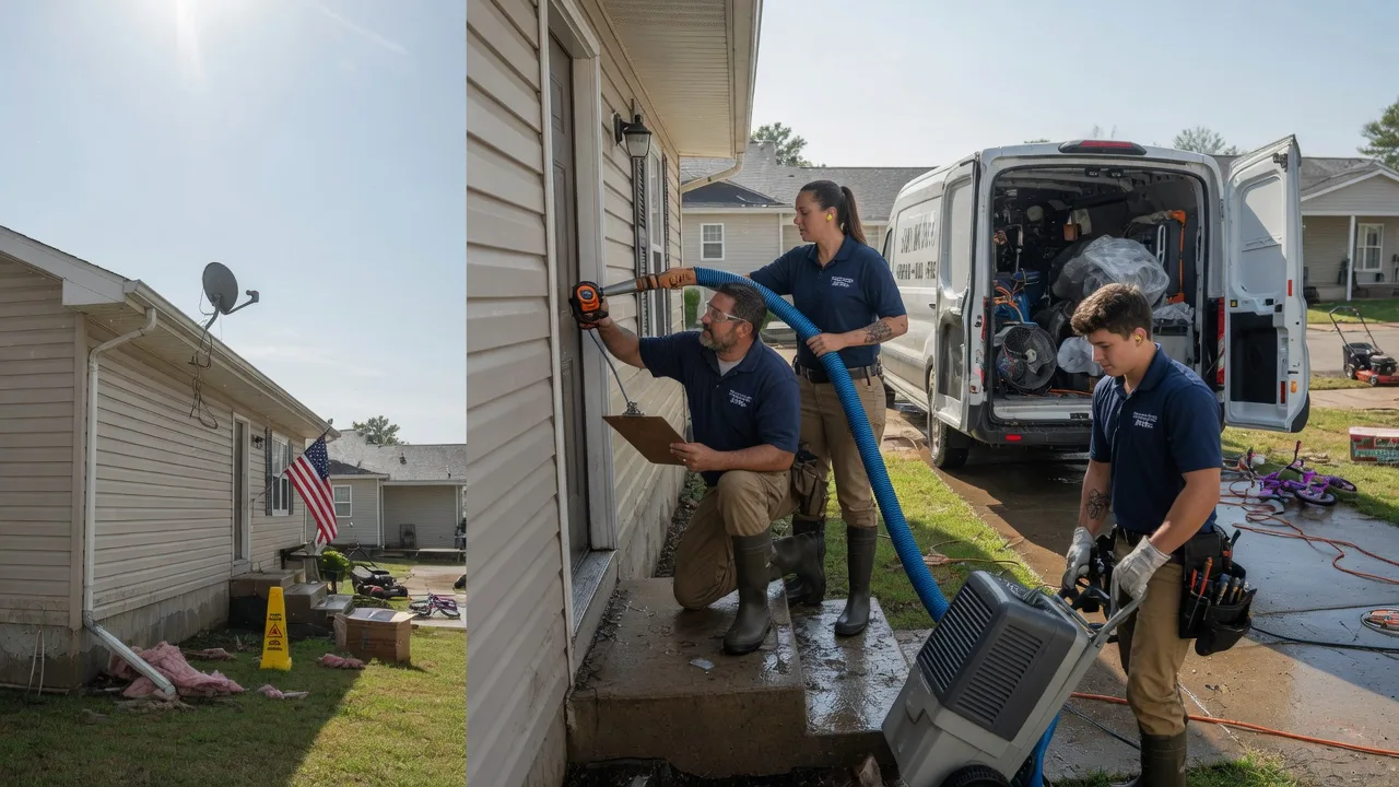 Ceiling Water Damage Restoration in Shobonier, IL near me
